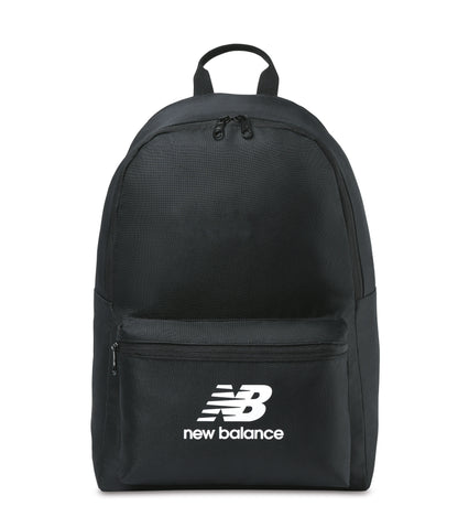 Black New Balance® Logo Round Backpack plain
