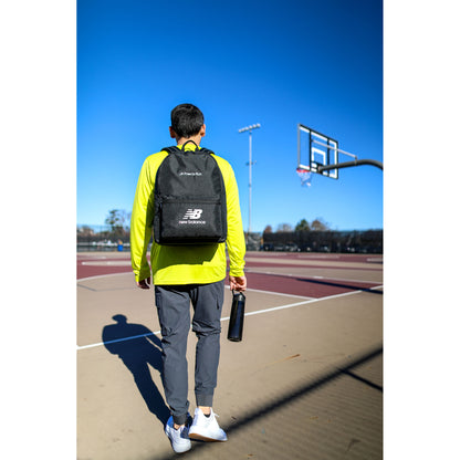 Black New Balance® Logo Round Backpack