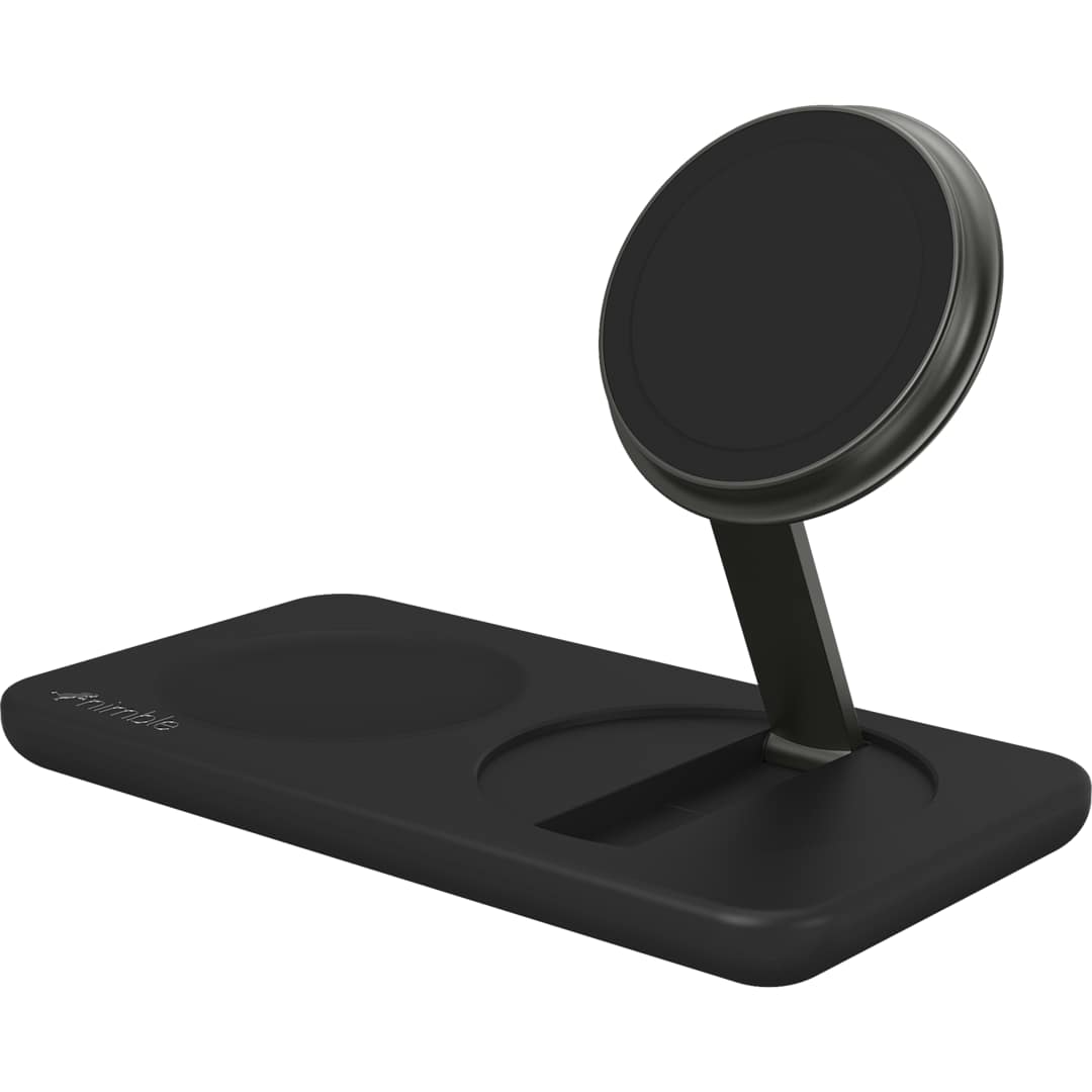 Black Nimble Podium 2-in-1 Wireless Charging Stand