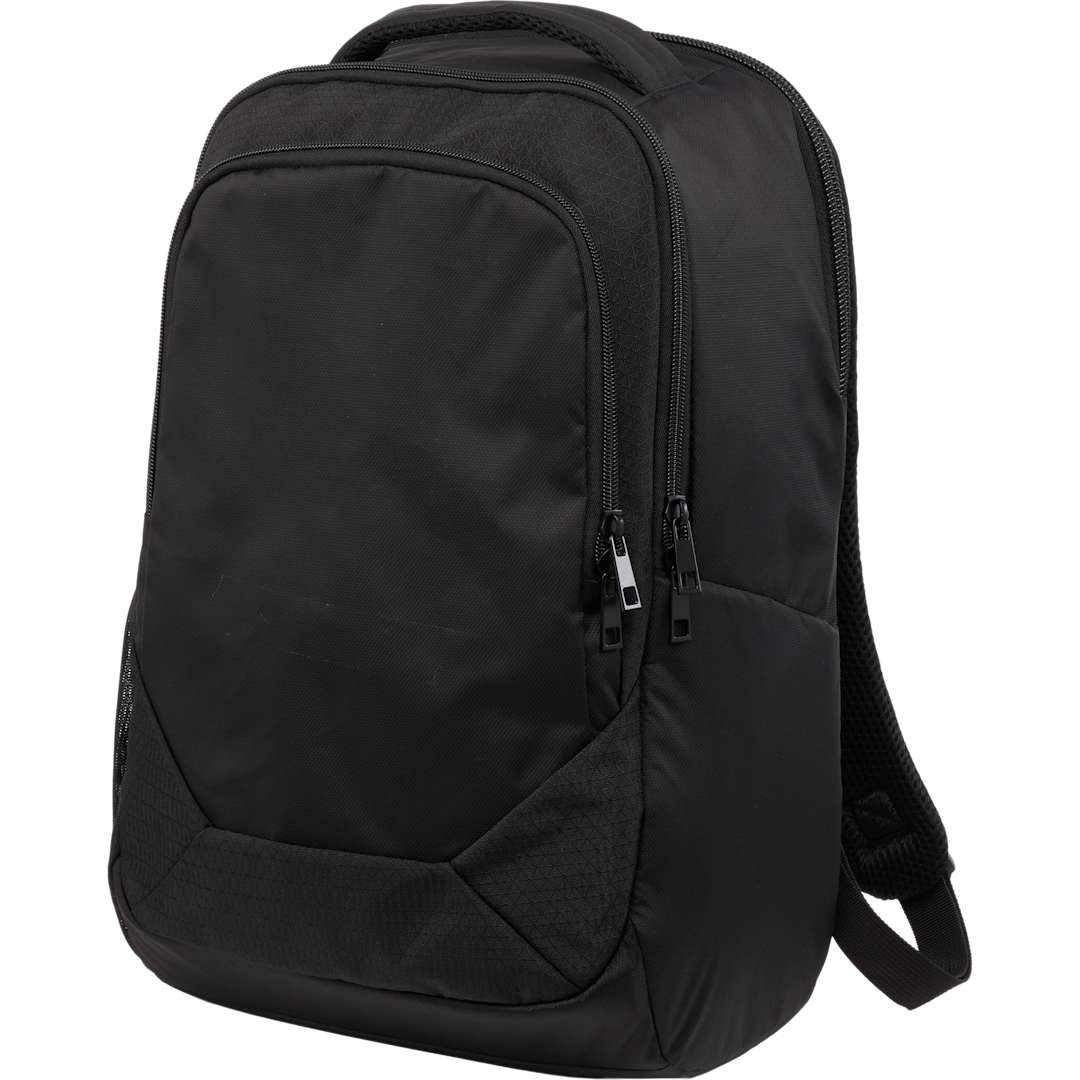 Black Olympus Recycled 15" Laptop Backpack plain