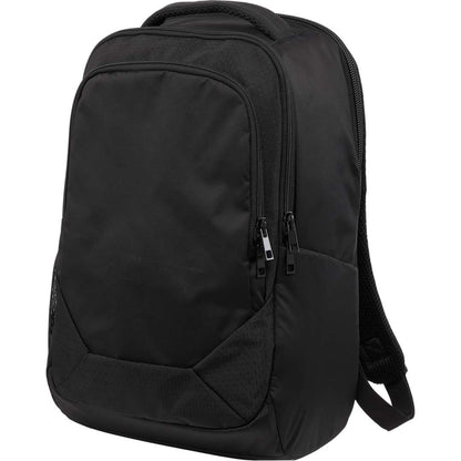 Black Olympus Recycled 15" Laptop Backpack plain
