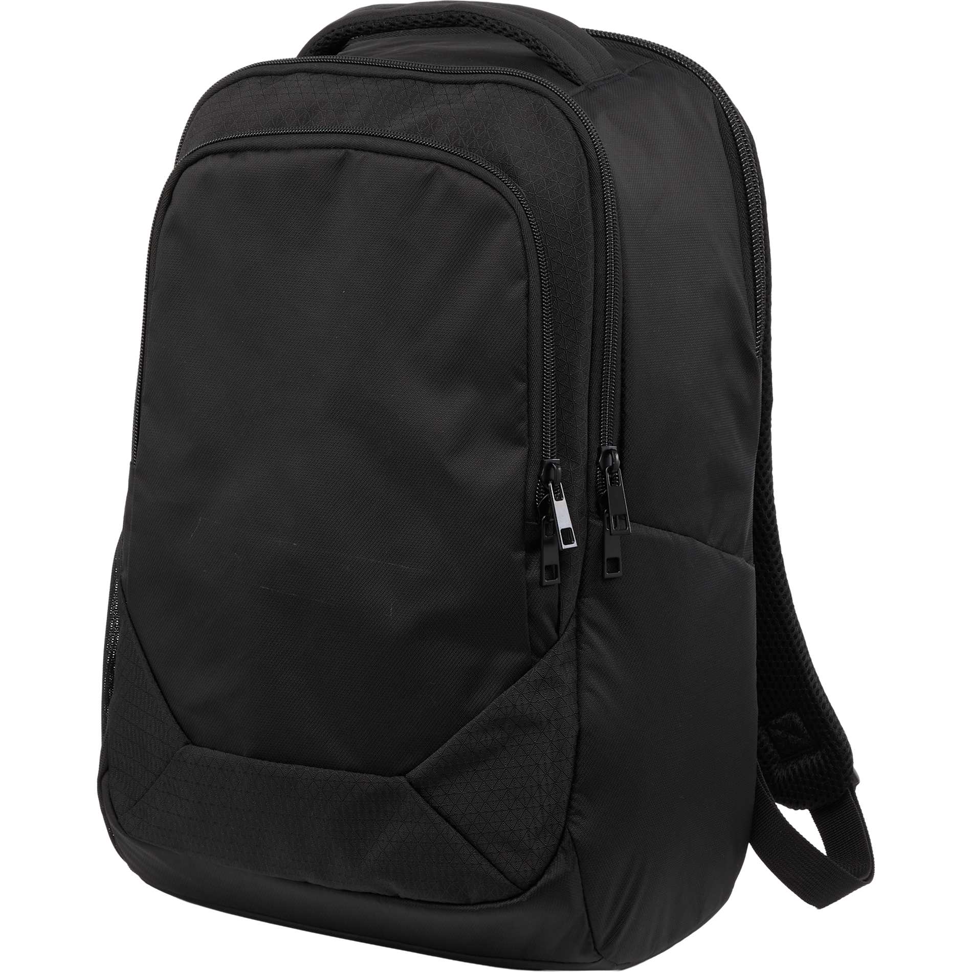 Black Olympus Recycled 15" Laptop Backpack plain