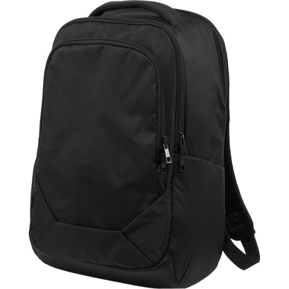 Black Olympus Recycled 15" Laptop Backpack plain