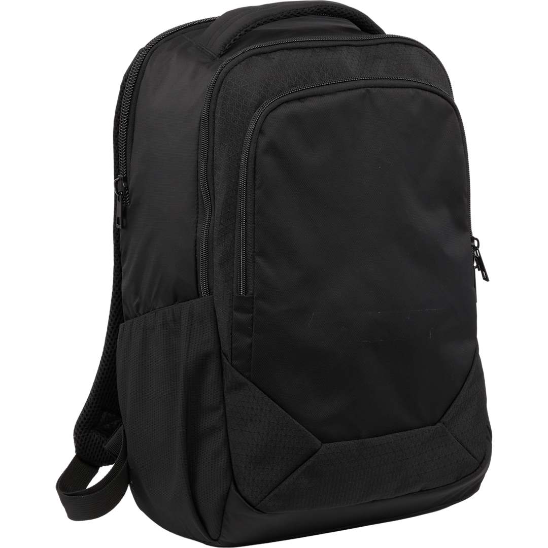 Black Olympus Recycled 15" Laptop Backpack plain