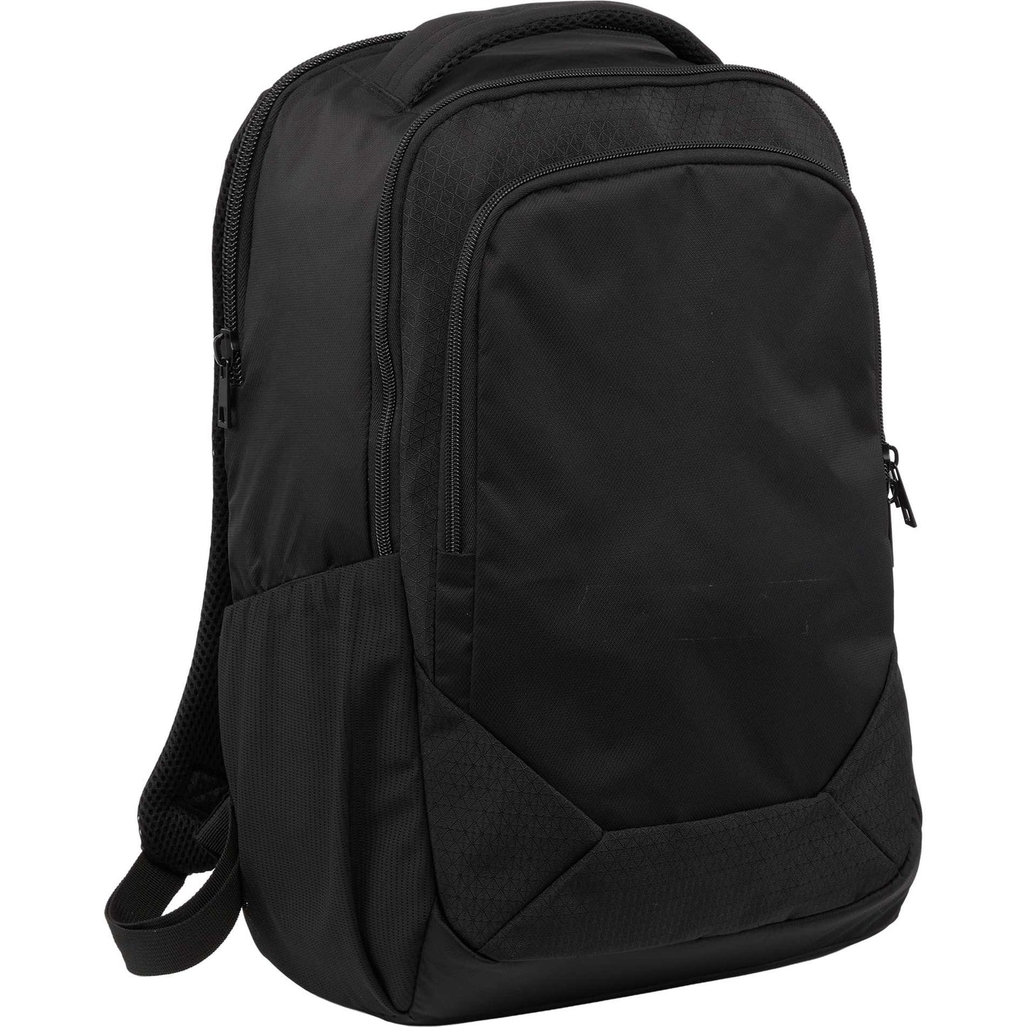 Black Olympus Recycled 15" Laptop Backpack plain