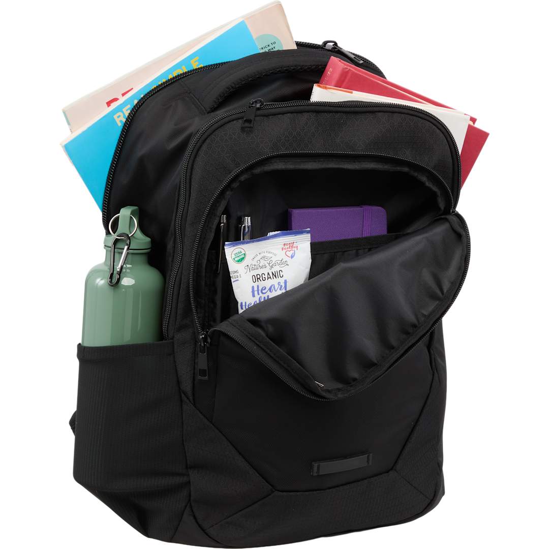 Black Olympus Recycled 15" Laptop Backpack