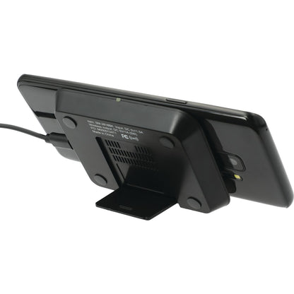 Black Optic Wireless Charging Phone Stand plain
