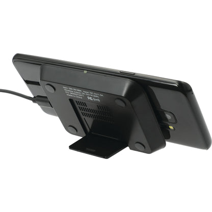 Black Optic Wireless Charging Phone Stand plain