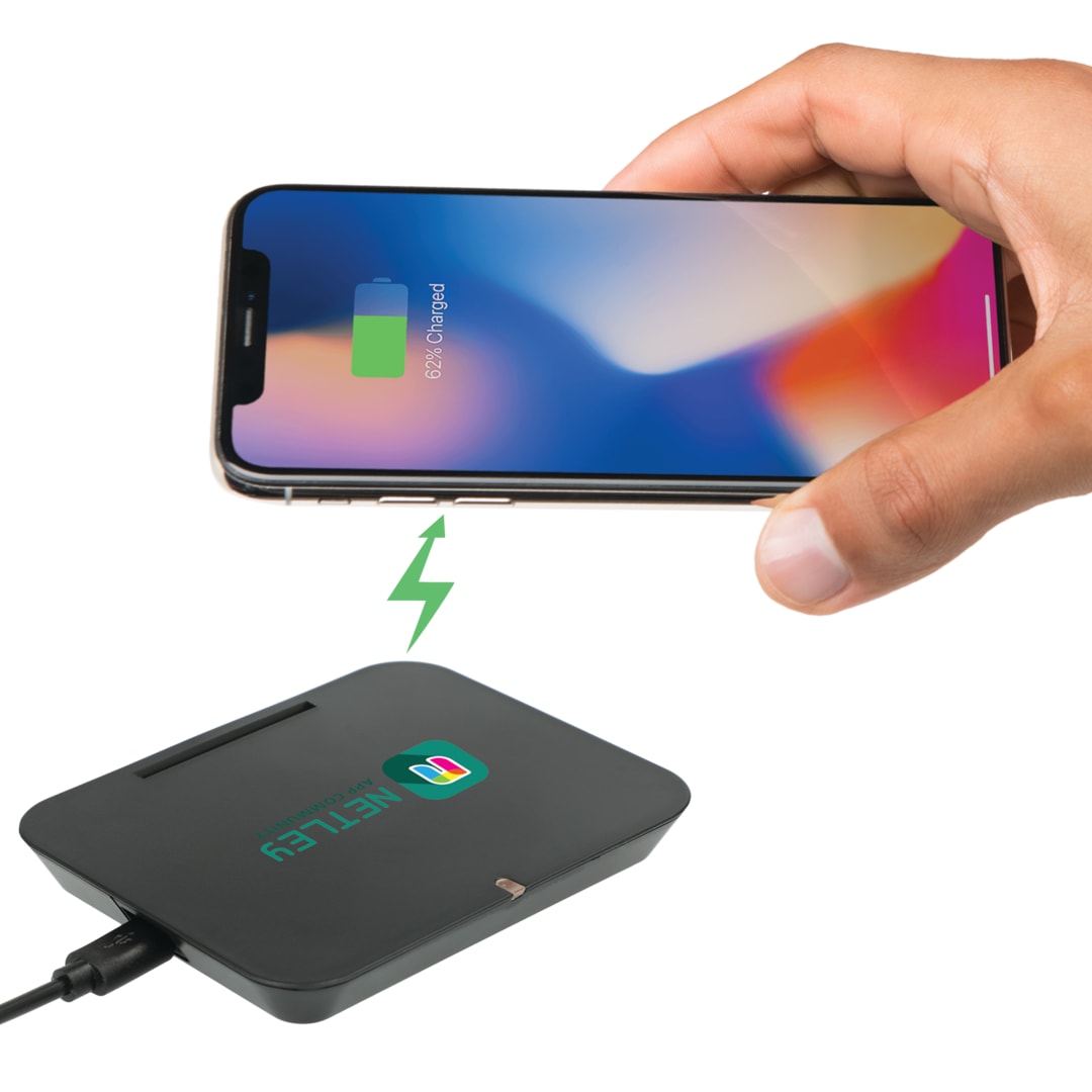 Black Optic Wireless Charging Phone Stand