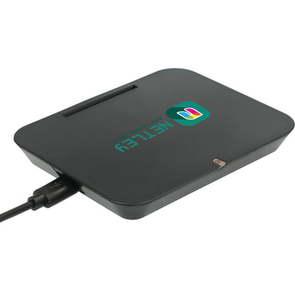 Black Optic Wireless Charging Phone Stand