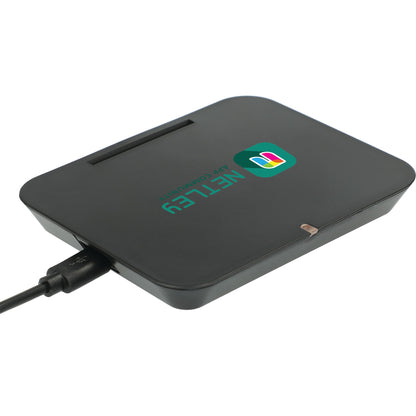 Black Optic Wireless Charging Phone Stand