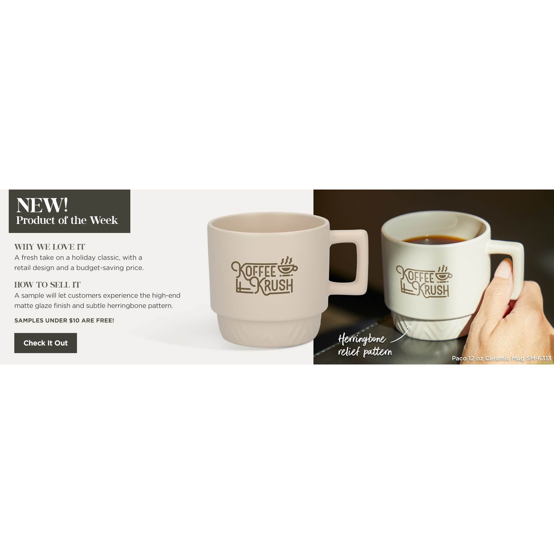 Black Paco 12oz Ceramic Mug