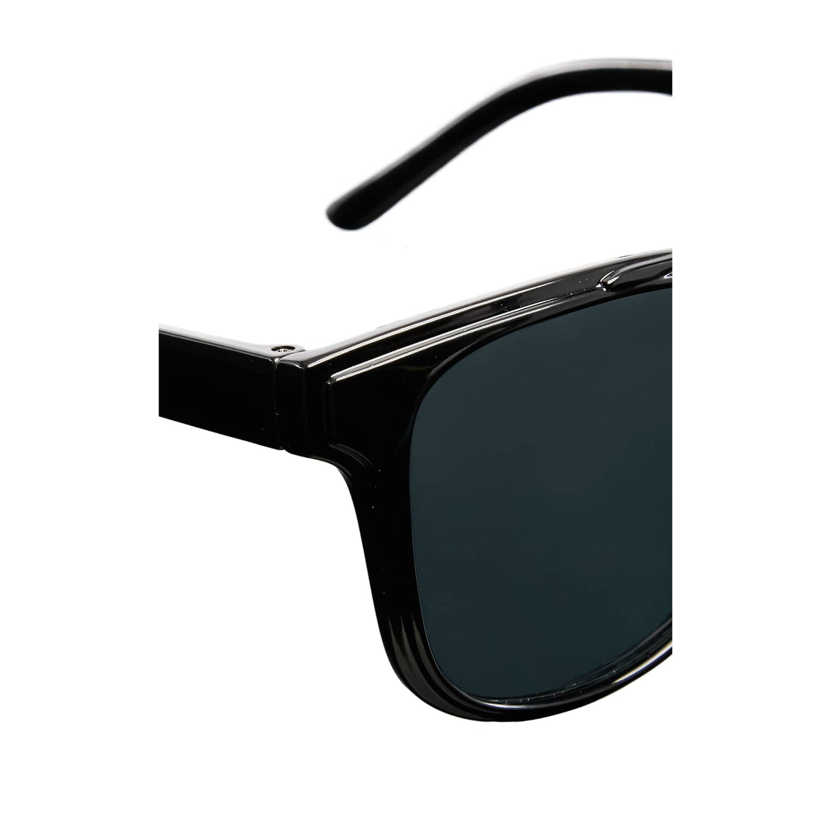 Black Peyton Recycled Brow Bar Sunglasses plain