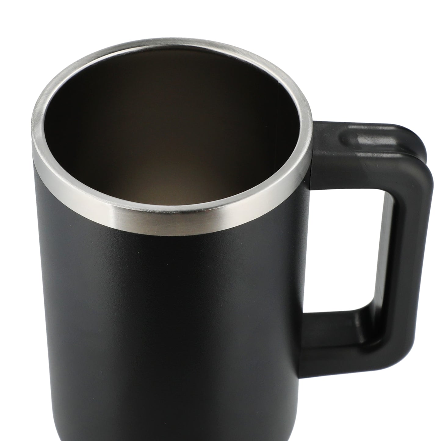 Black Pinnacle Recycled Travel Tumbler with Straw 40oz plain