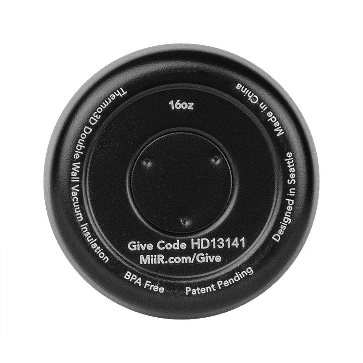Black Powder MiiR® Vacuum Insulated Tumbler - 16 Oz.