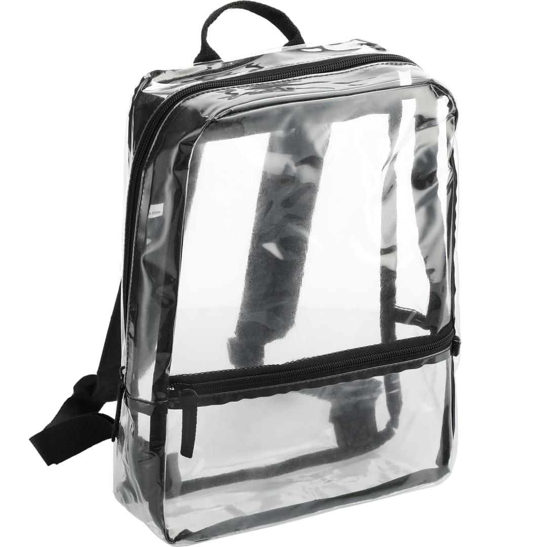 Black Rally Slim Backpack plain