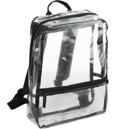 Black Rally Slim Backpack plain