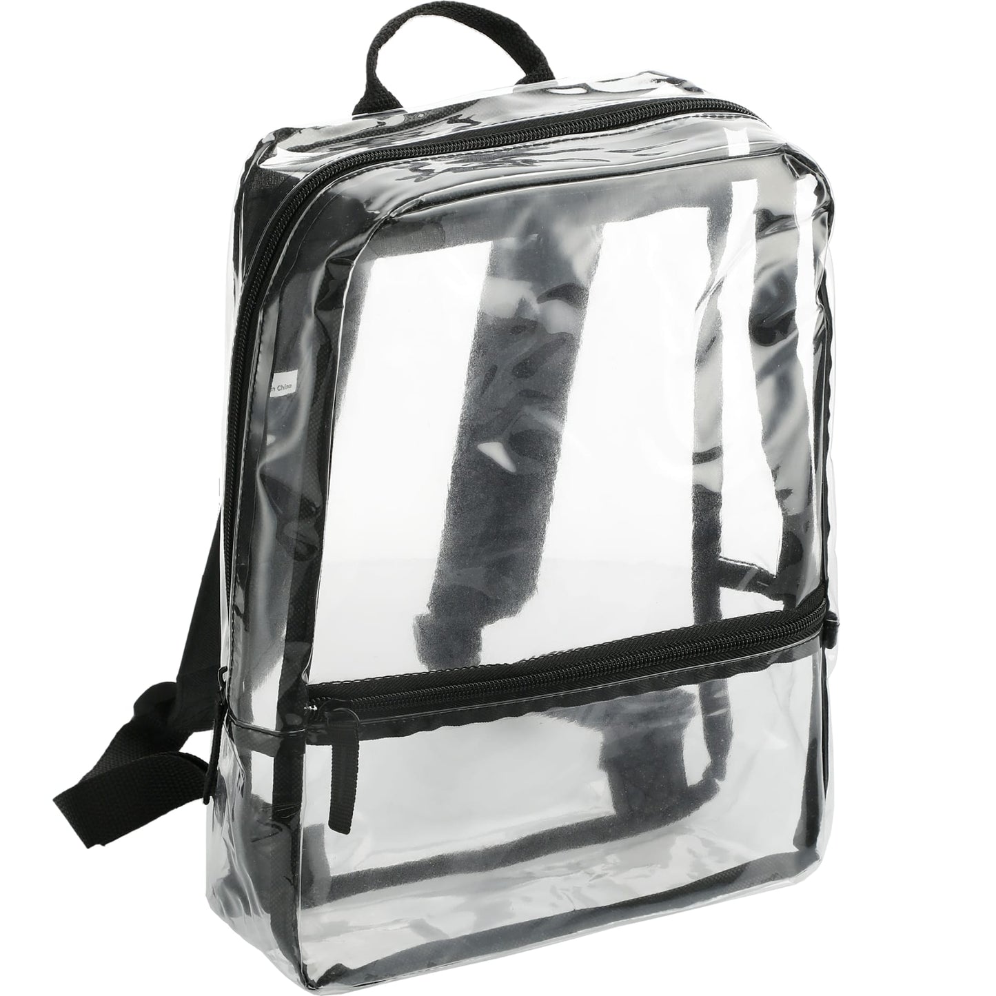 Black Rally Slim Backpack plain