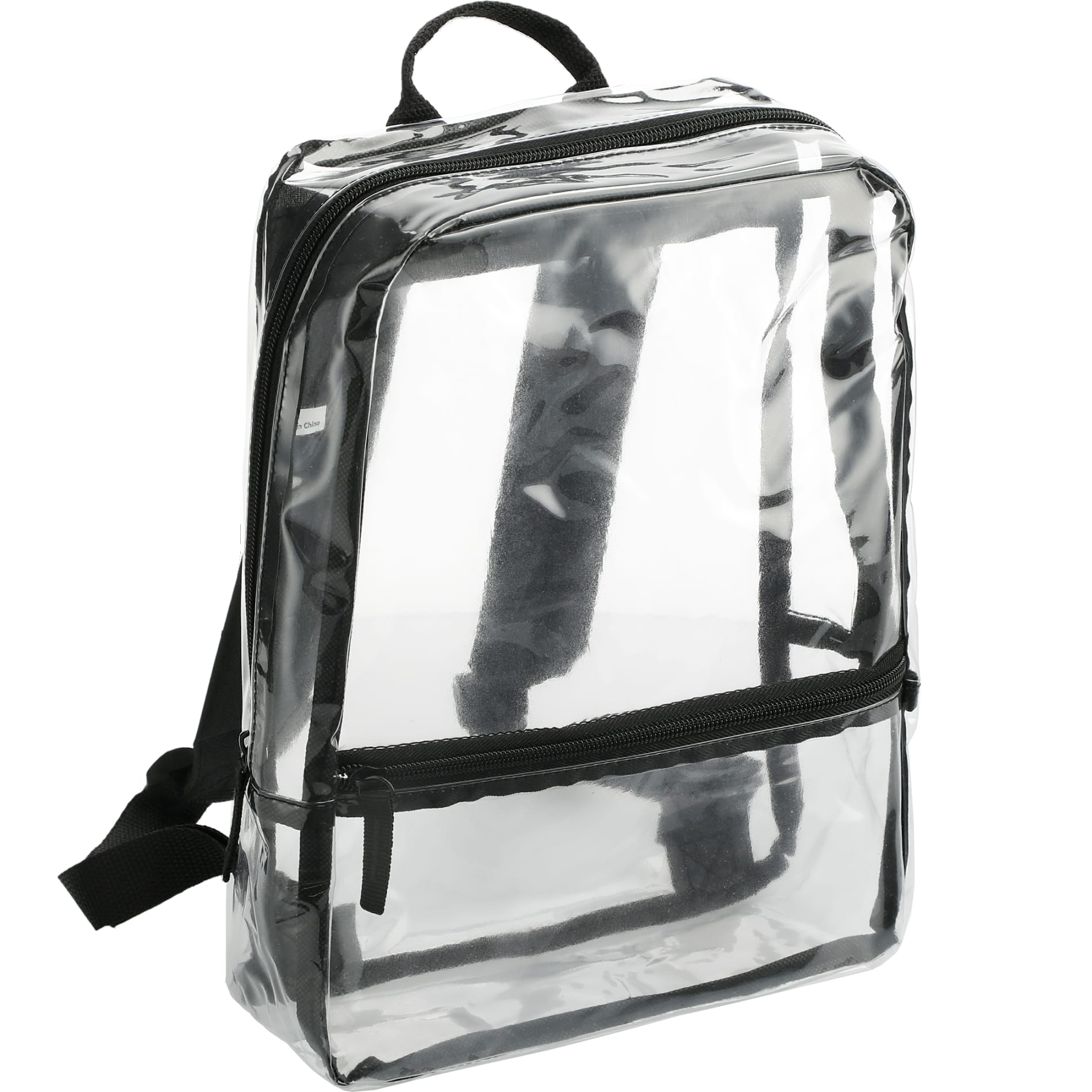 Black Rally Slim Backpack plain