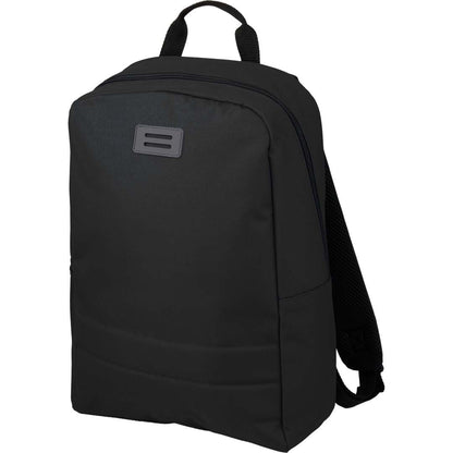 Black Ripple Recycled 15" Computer  Backpack plain