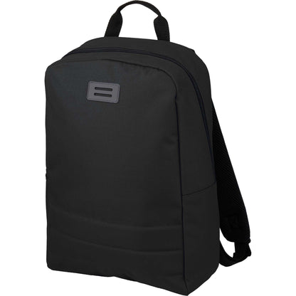 Black Ripple Recycled 15" Computer  Backpack plain