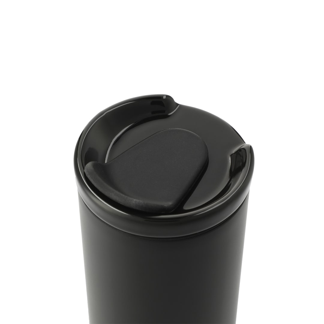Black Seneca Tumbler 16oz w/ Ceramic Lid & Lining