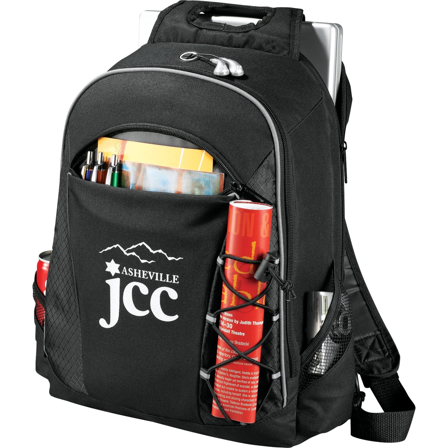 Black Summit TSA 15" Computer Sling Backpack