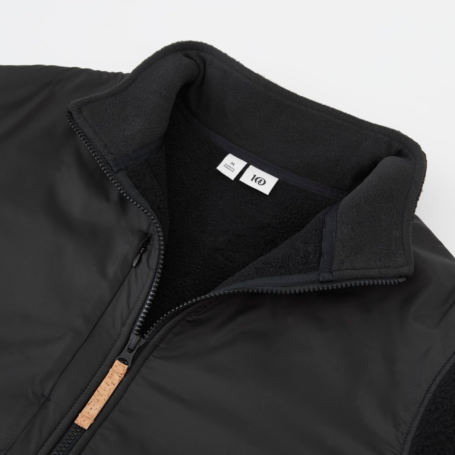 Black tentree EcoLoft Full Zip - Men's plain