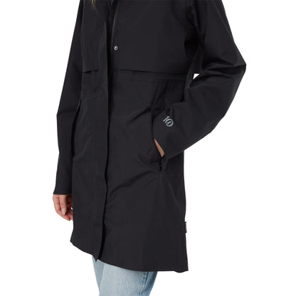 Black tentree Nimbus Long Rain Jacket - Women's