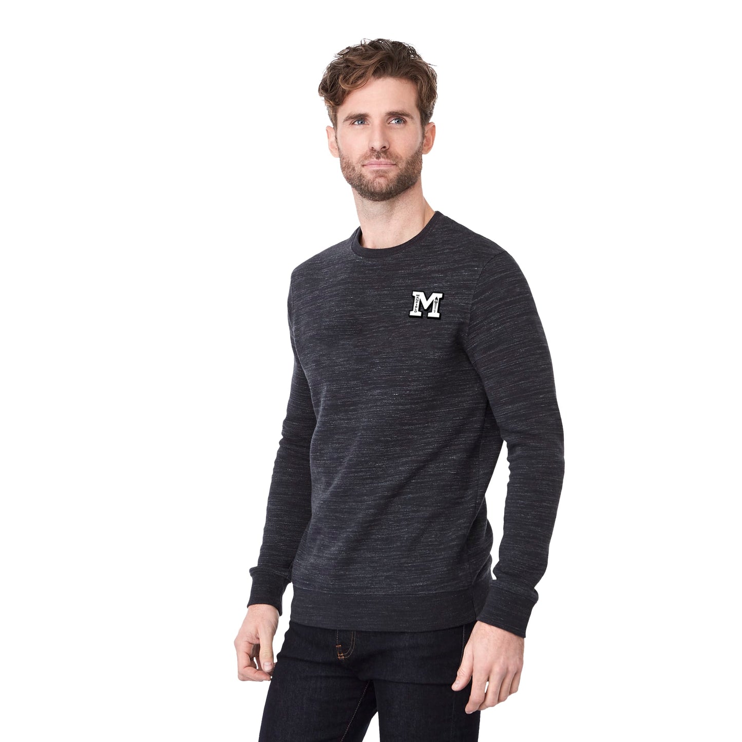 Black tentree Space Dye Classic Crew - Men's