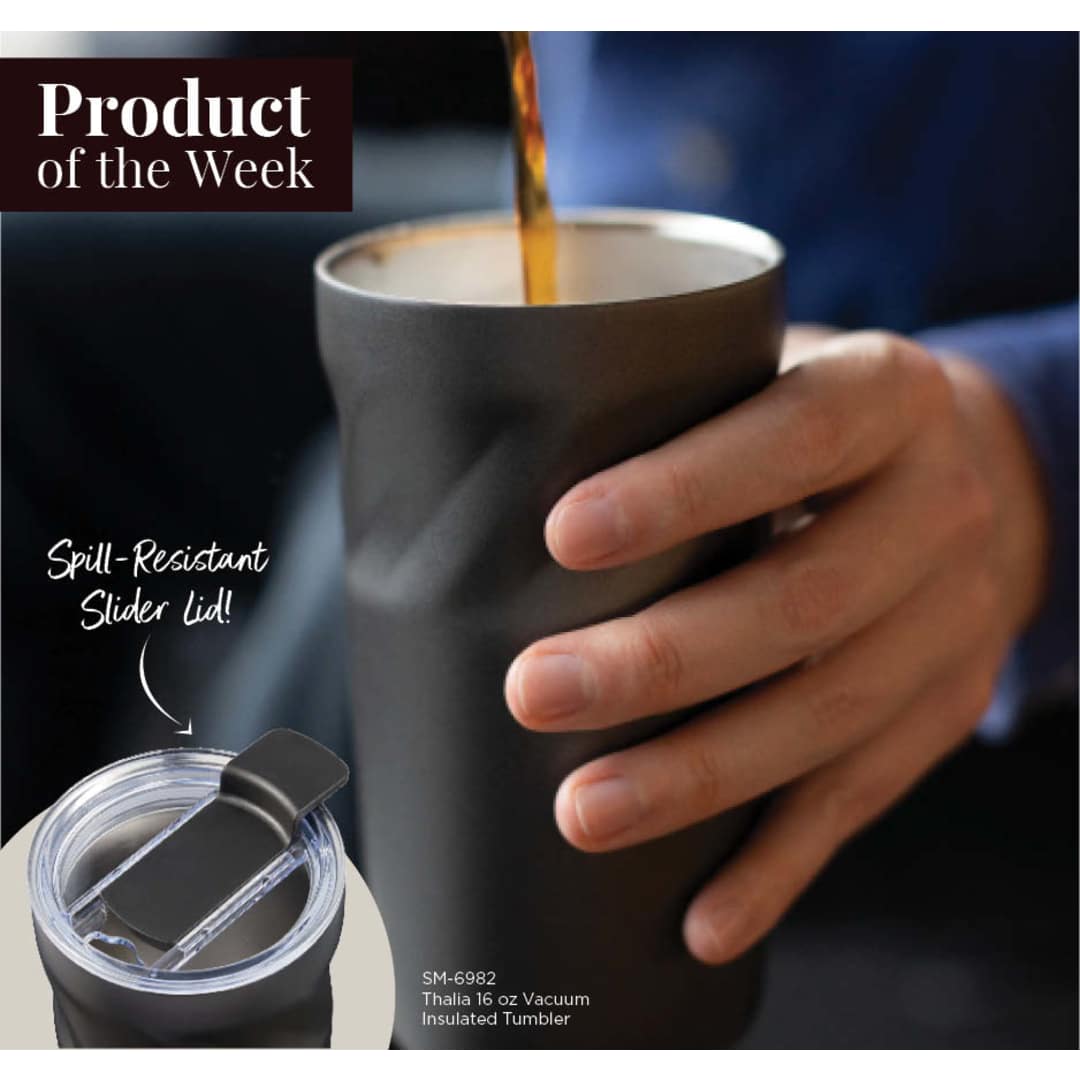 Black Thalia 16oz Vacuum Tumbler