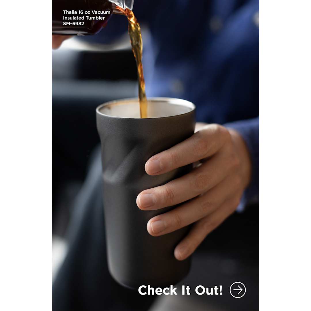 Black Thalia 16oz Vacuum Tumbler
