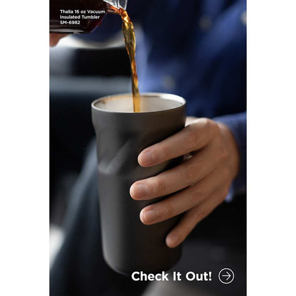 Black Thalia 16oz Vacuum Tumbler
