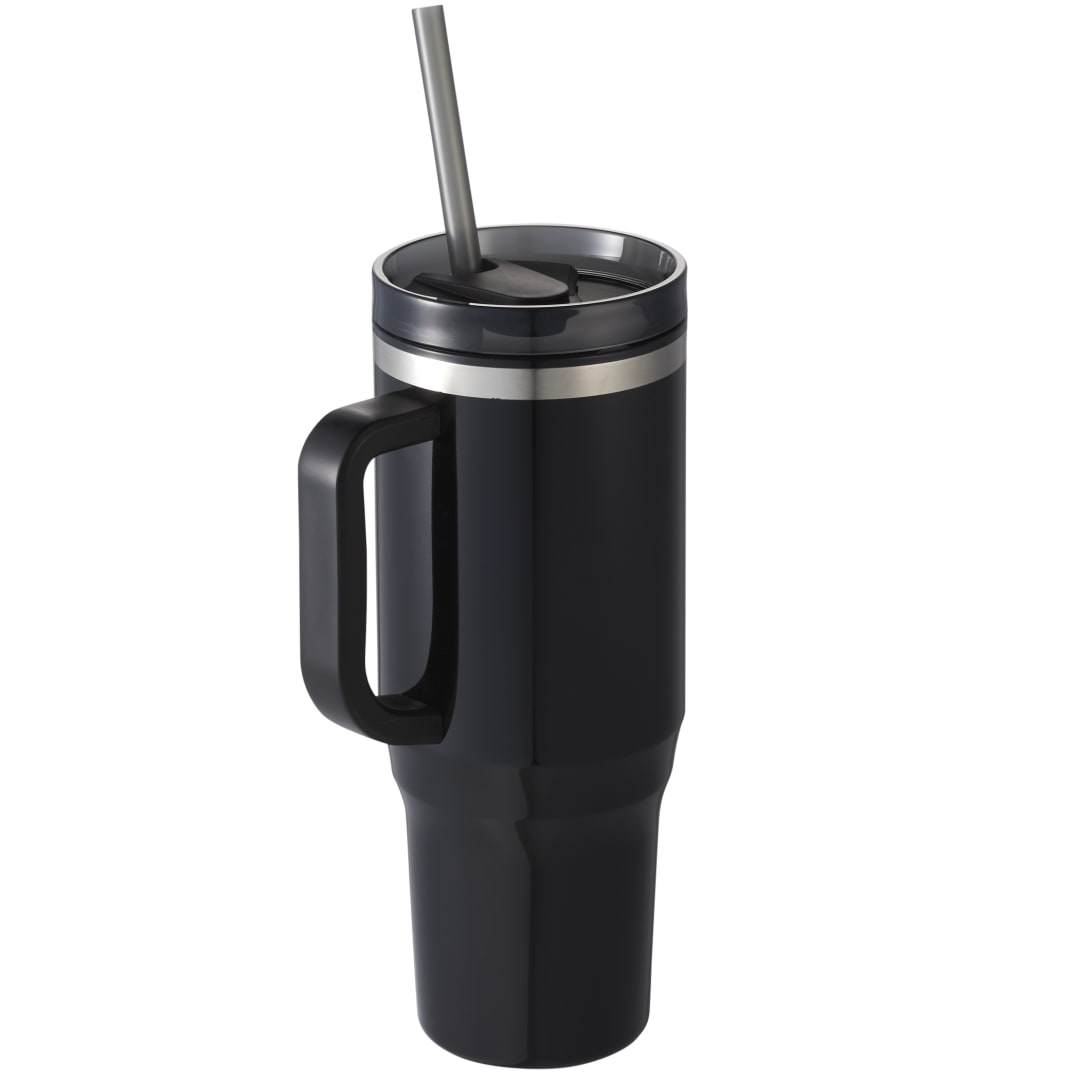 Black Thor 40oz Straw Tumbler plain