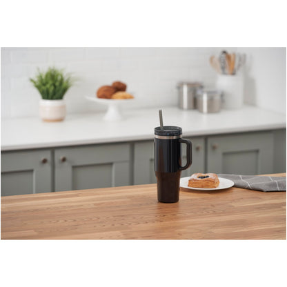 Black Thor 40oz Straw Tumbler plain