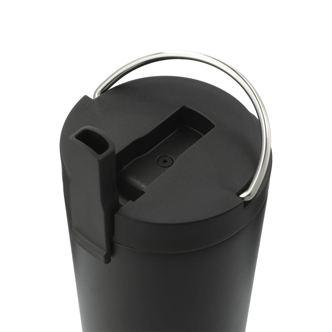 Black Thor Copper Insulated Tumbler 24oz Flip Straw Lid
