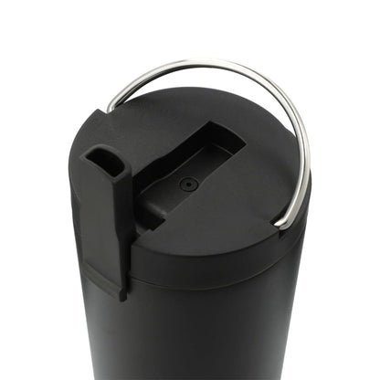 Black Thor Copper Insulated Tumbler 24oz Flip Straw Lid