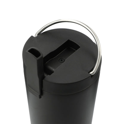 Black Thor Copper Insulated Tumbler 24oz Flip Straw Lid