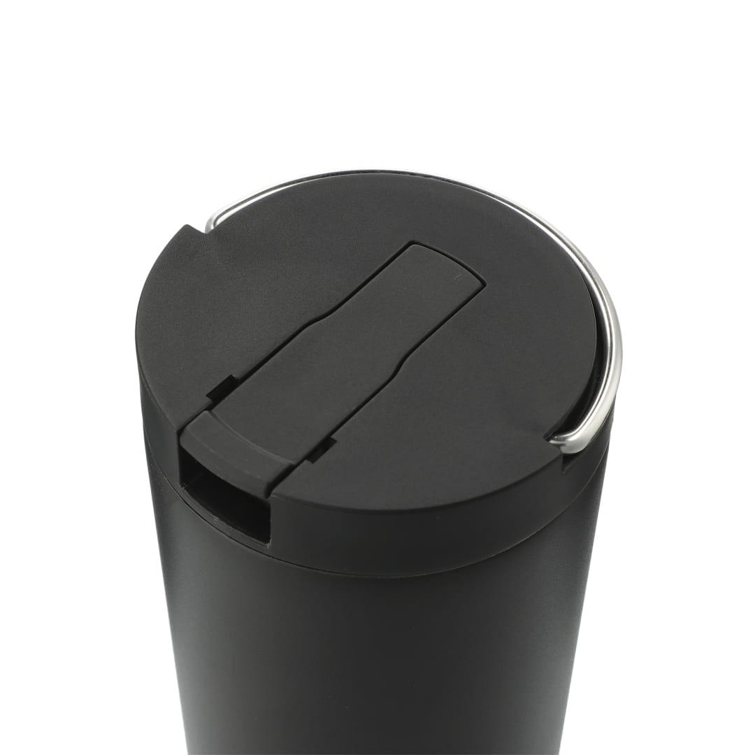 Black Thor Copper Insulated Tumbler 24oz Flip Straw Lid