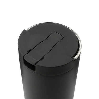 Black Thor Copper Insulated Tumbler 24oz Flip Straw Lid