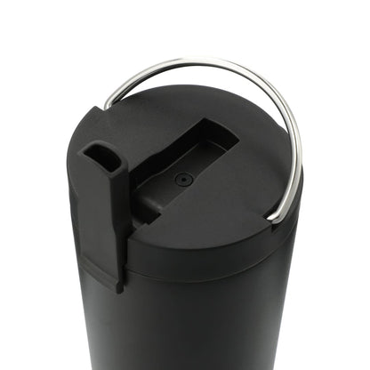 Black Thor Copper Insulated Tumbler 24oz Flip Straw Lid