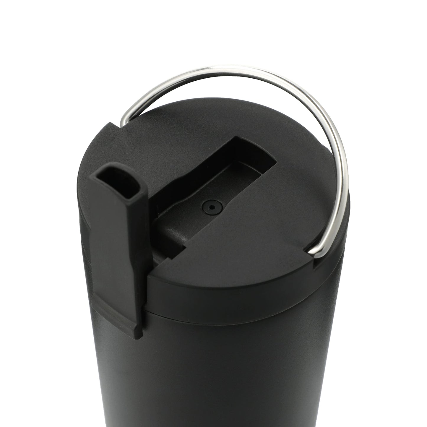 Black Thor Copper Insulated Tumbler 24oz Flip Straw Lid