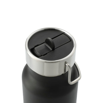 Black Thor Copper Vacuum Insulated Bottle 25oz Straw Lid