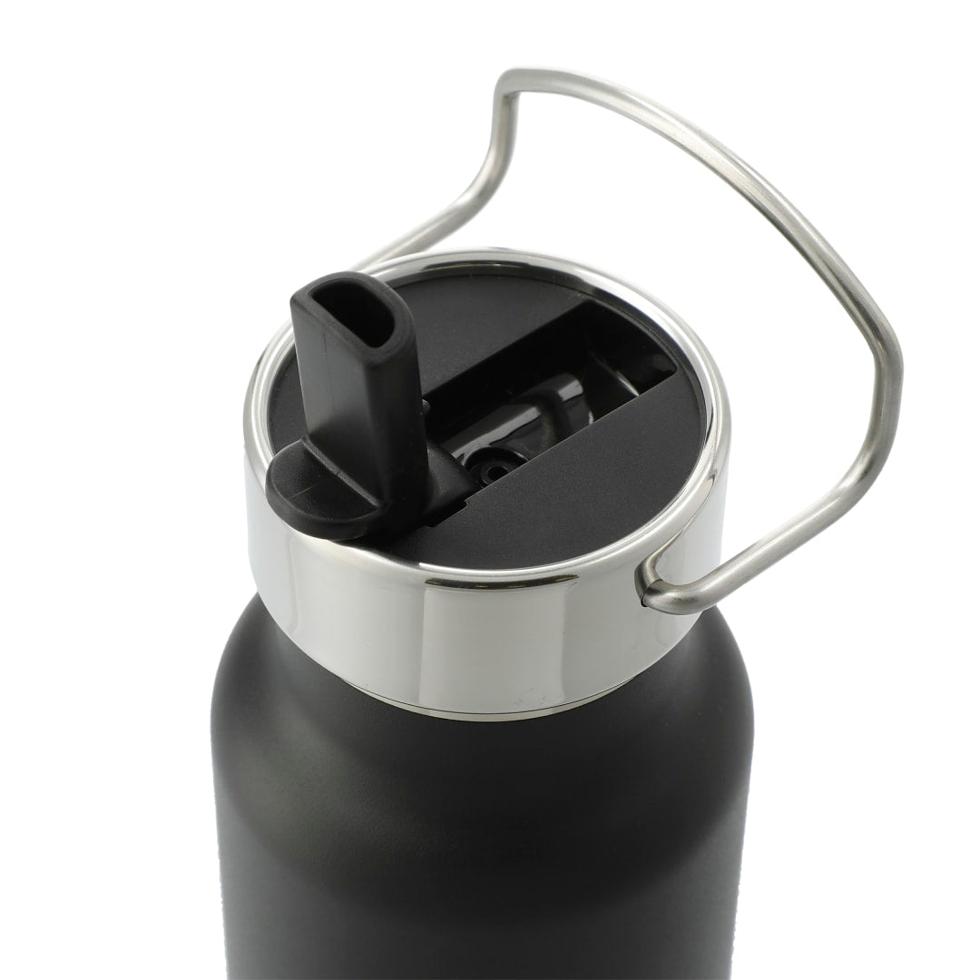 Black Thor Copper Vacuum Insulated Bottle 25oz Straw Lid