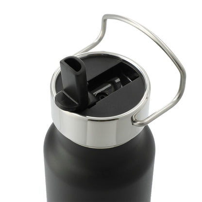 Black Thor Copper Vacuum Insulated Bottle 25oz Straw Lid