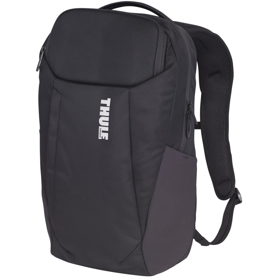Black Thule Accent Recycled 15" Computer Backpack 20L plain