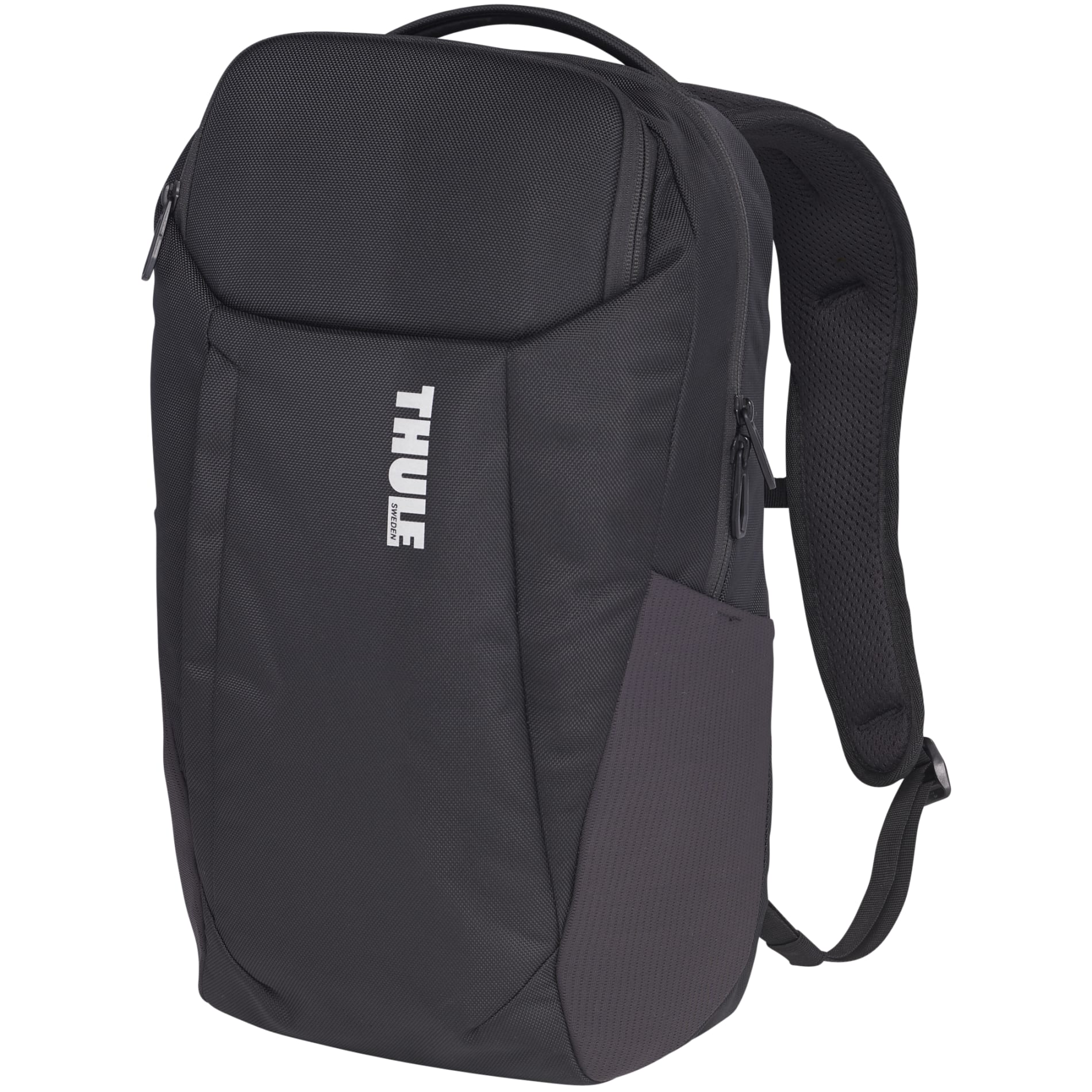 Black Thule Accent Recycled 15" Computer Backpack 20L plain