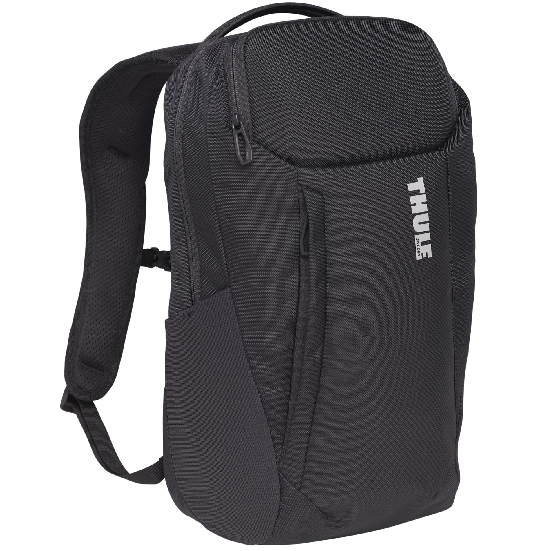 Black Thule Accent Recycled 15" Computer Backpack 20L plain