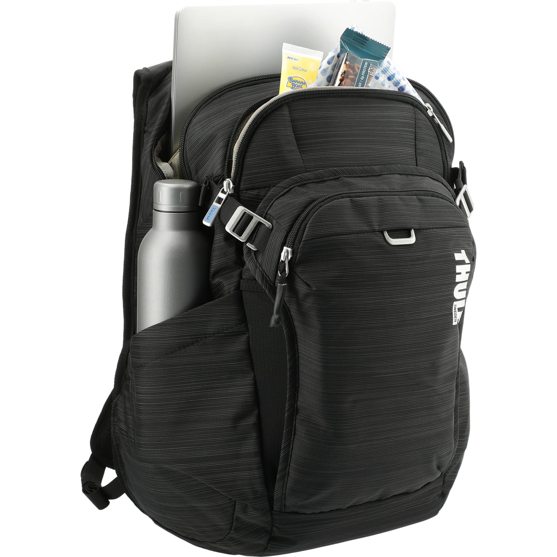 Black Thule Construct 16" Computer Backpack 24L plain