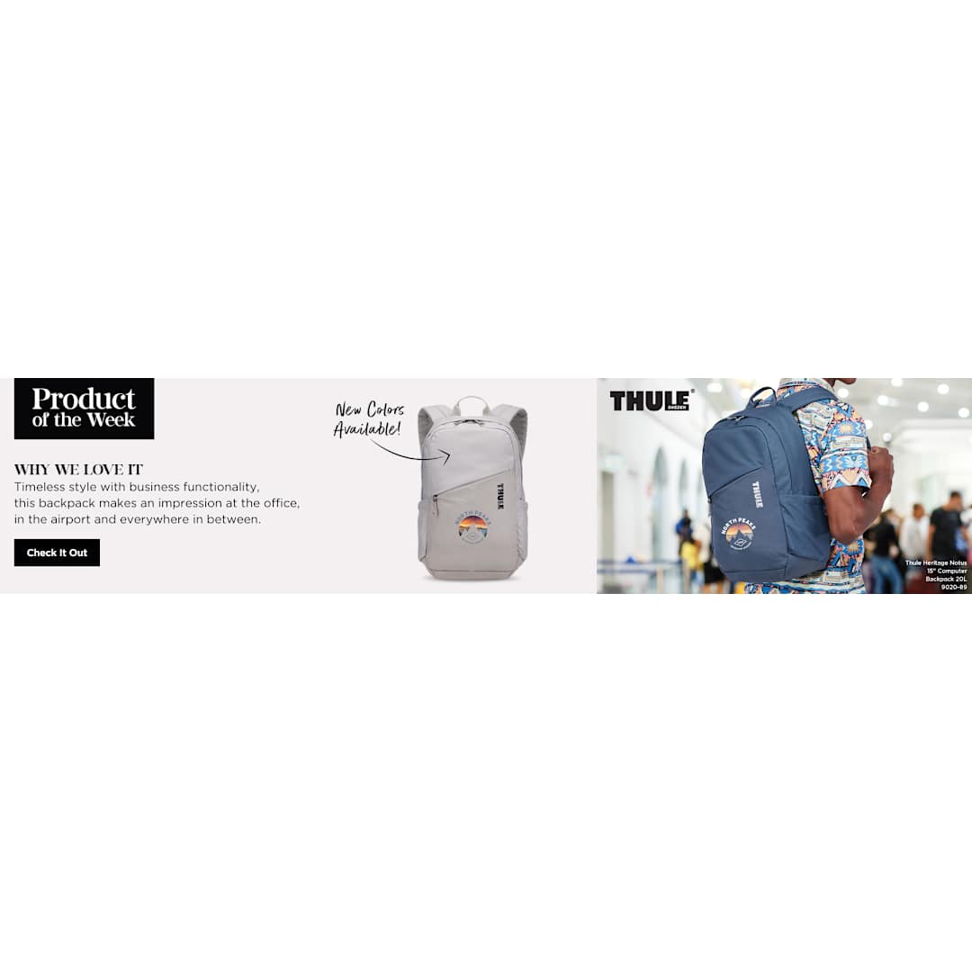 Black Thule Heritage Notus 16" Computer Backpack 20L
